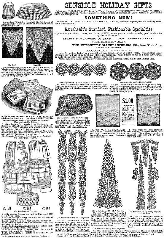 维多利亚时代各种纺织品的广告- 19世纪